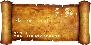 Füredi Zsolt névjegykártya